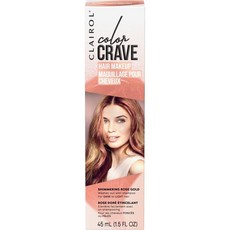 Clairol 컬러 Crave Temporary 헤어 컬러 메이크업 Shimmering 로즈 골드 헤어 컬러 1개