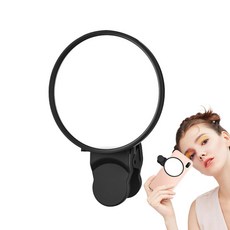 휴대폰 모니터 스크린 클립 셀카 미러 장착 후면 카메라 반사 고화질, Red
