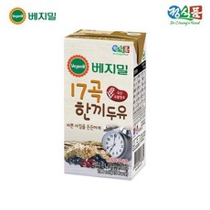 베지밀 17곡 한끼 두유 190ml x 64팩, 0.19l