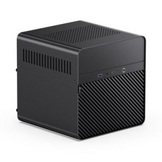 JONSBO N2 ITX 케이스 NAS 서버 홈 오피스 스토리지 하드 디스크 위치 서랍 핫 플러그 알루미늄 컴퓨터 PC 미니 섀시 5 + 1, 검은색