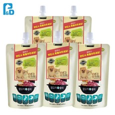 고양이 홈메이드 황태육수 양고기 180ml x5 캔 파우치, 5개