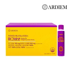 아르디엠 하이비타 에너지&스트레스 마그네샷 액상 글루콘산 마그네슘 10p, 1박스, 250ml 1박스, 250ml