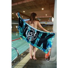 비치타올 차이나 순면 목욕타월 성인 여성여름옷 큰수건 비치타월 북유럽스타일의 남성 글자 레오파드, T06-블랙바탕 리프, C01-145x70cm