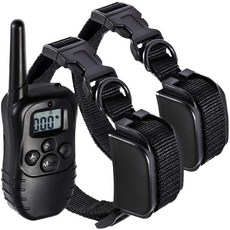 애완견을위한 앞발 및 팔걸이 충격 고리-S / M / L / X-Large Dog Bark Remote Control Training, 2팩, One Color