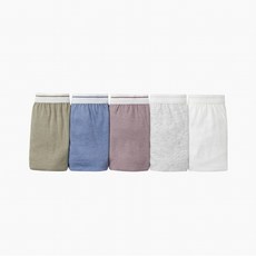 JAJU 컬러밴드 코튼팬티 5P 20103097011