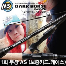 NS 블랙홀 다크호스 배스 V2 루어낚시대+하드 케이스포함.그린피싱, 5.다크호스 배스V2 (베이트) C-682MH 루어대