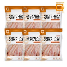 모디바 국내산 냉동 생닭가슴살 1kgX3팩 3kg, 500g, 6개