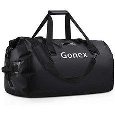 Gonex 대형 방수 더플 60L 80L 내구성 여행용 드라이 더플 백 스키 부츠 백 스노우 보드 스키 카약 보트, Black_80L, Black_80L, Black