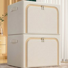 투명 강철 프레임 보관 간단한 변경 의류 계절 스타일 주최자 상자 Underbed 현대 이동, 15 창문 없는 이중 개방형 카키 66L 50 40 3, 1개
