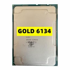 Xeon GOLD 6134 SR3AR 스마트 캐시 8 코어 16 스레드 130W LGA3647 CPU 프로세서 GOLD6134 3.2GHz 24.75MB