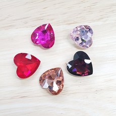 18mm하트 팬시스톤 (10개)