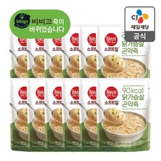 햇반소프트밀 닭가슴살 곤약죽 180g x 12개