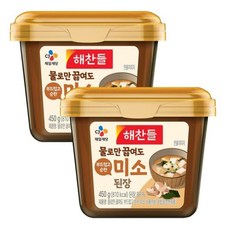 해찬들 물로만 끓여도 부드럽고 순한 미소된장, 450g, 2개