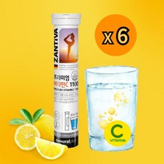 독일 잔티바 프리미엄 발포 비타민C (20정 6개), 120정, 1세트