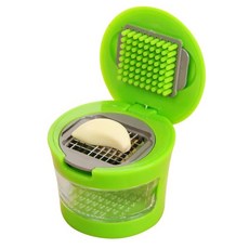 작두 양파 양배추샐러드용 스테인리스 스틸 야채 절단기 핸드 크랭크 다기능 다지기, [01] Garlic Presser