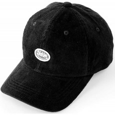 Dickies (디 키즈) SMILE GIVE 문장 코듀로이 로우 캡 폴로 모자 모자 남성 여성 제트 캡 <블랙>