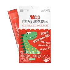 [종근당] 젤튼튼 키즈 철분 비타민 플러스 30포 1박스 / 철분제, 60g, 1개