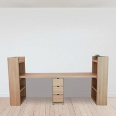 클레이쇼핑 컴퓨터 언택트 온라인수업 재택 근무 2인용 책상세트 재택근무 재택알바 온라인수업 컴퓨터책상, 아카시아
