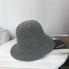 여성비니 클로쉐 페도라 일본어 모직 어부 모자 여성 가을 겨울 접는 레트