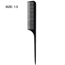1PC Hairdressing Comb 스틸 팁 테일 빗 하이라이트 헤어 살롱 이발소 정전기 방지 커팅, [02] SIZE 1.5, 1개