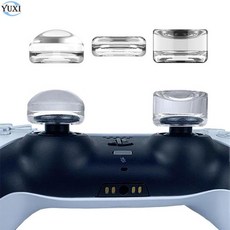 YuXi 투명 실리콘 엄지 스틱 그립 캡 PS5 Xbox 시리즈 X S 조이스틱 케이스 2 개, 03 Short