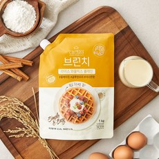 [업체발송] 흥국에프앤비 오늘의 일상 브런치 와플믹스 버터 1kg 3세트, 3개