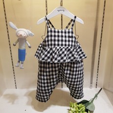 아가방 50%여름 베이비페어! 보기만 해도 시원해 점프슈트!여름엔 고방체크 너무 세련되게 귀여워! 시원해서 알랴뷰!