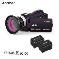 Andoer 4K 초 고해상도 디지털 비디오 카메라 브라운, 비어 있는