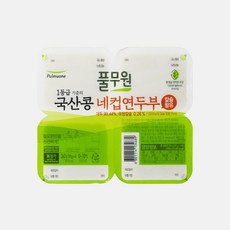 [메가마트]풀무원 국산콩 네컵연두부 360g, 1개