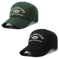 수지나 남녀공용 뉴욕 볼캡 모자 2개세트
