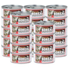 보레알 고양이 습식사료 치킨 + 연어, 156g, 24개