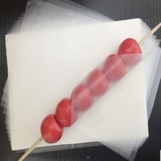 탕후루포장지 200매 500매 탕후루 식용 찹쌀 종이 용지, 항공배송변경시 비용추가됩니다 문의주세요