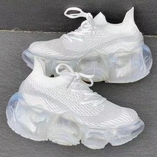 어글리 스니커즈 통굽 키높이 니트 운동화