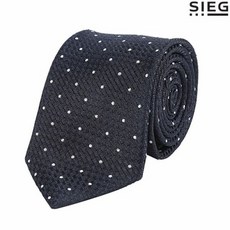 [하프클럽/SIEG]도트 포인트 네이비 실크타이PWATH0106