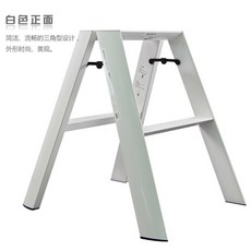 가정용 슈프림 사다리 철제 인테리어2단 3단, 업데이트 2단계 화이트 사이드바개
