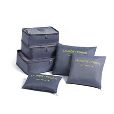 패키지 보관 가방 속옷 지퍼 의류 압축 6 포장 정리함 여행 가정 수하물 파우치, gray, bag, 1개, 1개입