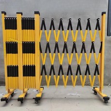 자바라대문 바리게이트 펜스 접이식 바리케이드 이동식, 옐로블랙 1.2x2.5m, 1개