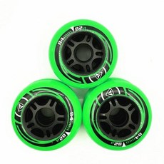  인라인바퀴 킥보드 에스보드 여행용가방 바퀴 휠 84MM 인라인 휠 8pcs 82A 하키 소프트 내구성 PU 롤러 스케이트 바퀴 Slaom 속도, [01] green 