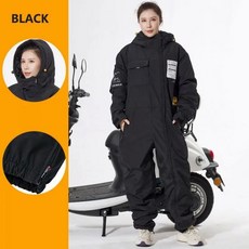 남녀공 방풍 오토바이 재킷 방한 세트 크로스 컨트리 장비 스키 낚시 벨벳, BLACK 2XL
