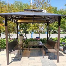 가제보 코스트코 파고라 방갈로 천막 야외 정원의 차양막 햇빛 이동 레저 사각가든 농장천대, 오류 발생시 문의 ( 베라반 )
