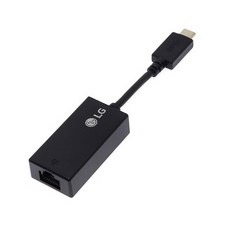LG전자 노트북 전용 USB C타입 to LAN 젠더 케이블 기가비트 블랙