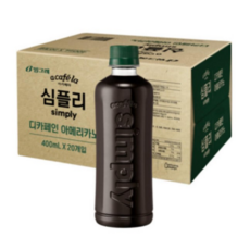 빙그레 아카페라 최화정커피 디카페인 아메리카노 400ml 20개 1box