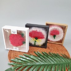 [방산소년단] 카네이션수세미 포장상자 50개 / 상자와 투명덮개만 판매