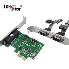 LANstar 시리얼2/패러럴 PCIe 카드 LS-PCIE-EX1284N, 1개