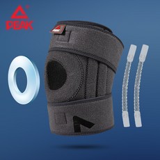 (관부가세포함) 배드민턴콕 Picker professional sports knee men and women running basketball football fitness badminton ha-619140005058, 진회색 (1 팩) 4 TPE 스프링 지지대 + EVA