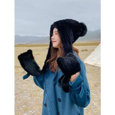 밍크털.몽골모자