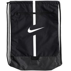나이키 ACADEMY GYMSACK 헬스 운동 러닝 신발 축구공 주머니 슈즈백 보조 가방, black+white, 1개 black+white