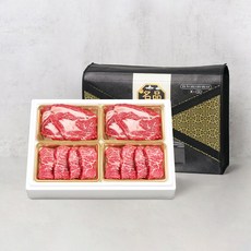 마블리즈 마장동 1등급 소고기 명절 선물세트 행복등채세트 1.2kg (등심+채끝), 단품