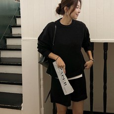 [난닝구]보콘프 라운드니트팬츠세트