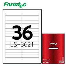BUM302862폼텍 LS-3621 100매 라벨 레이저잉크젯, 1개, one size